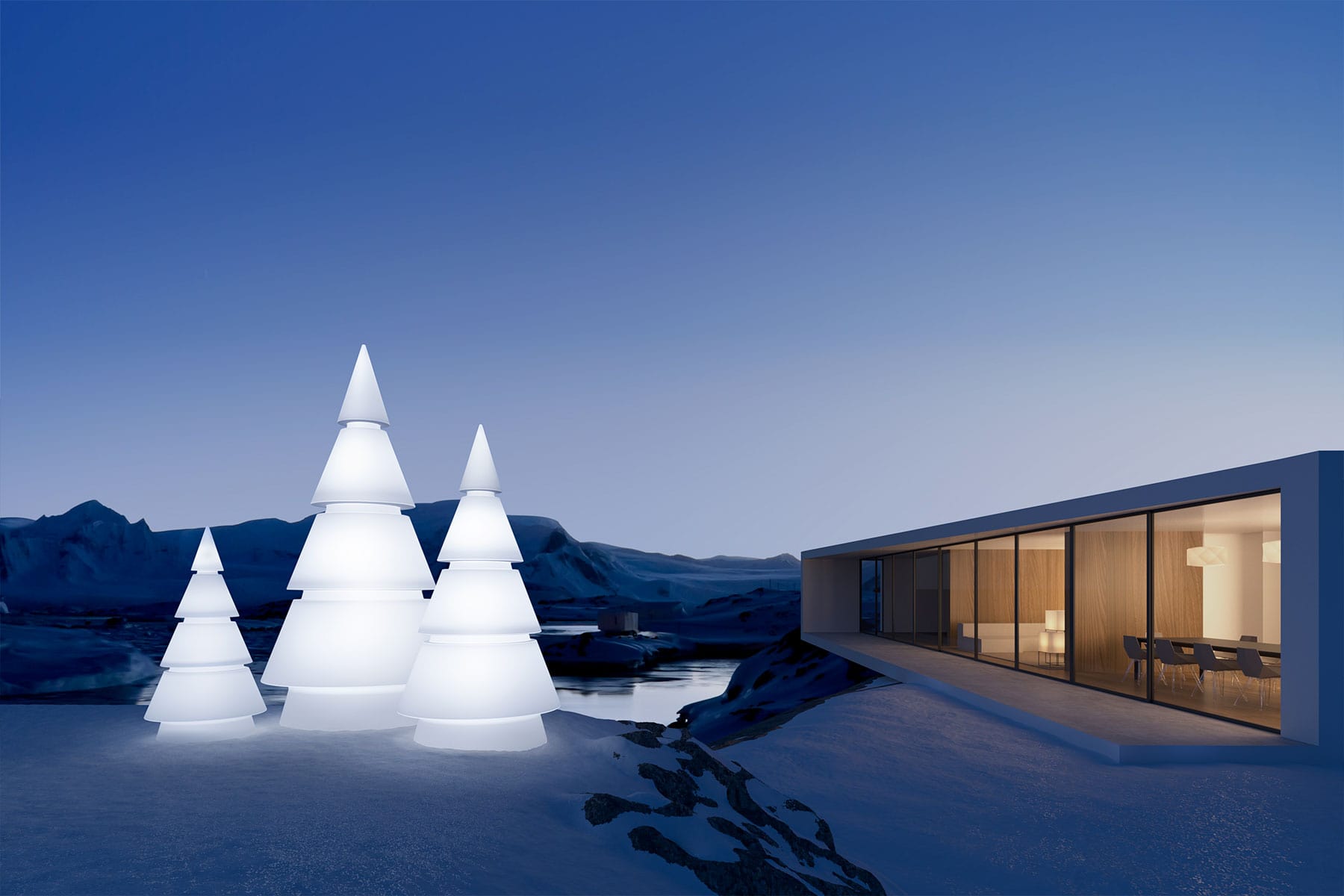 arbol led navidad