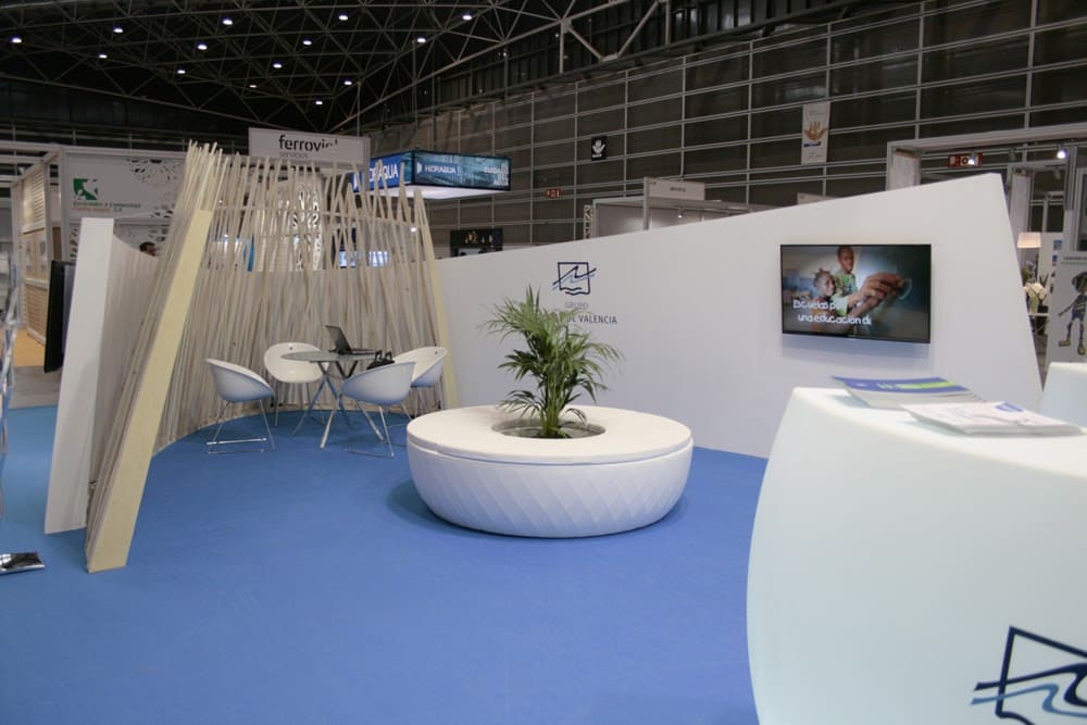 barra stand de un evento